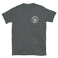USS Mahan (DDG-72) 2000 MAIDEN DEPLOYMENT Short-Sleeve Unisex T-Shirt – front view, heather