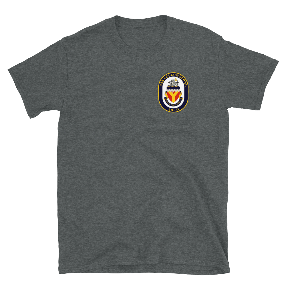 USS Yellowstone (AD-41) 1990-91 ODS/S Cruise Shirt – front view, heather