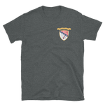 USS Chicago (CG-11) Ship's Crest T-Shirt - Gold – front view, heather