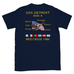 USS Detroit (AOE-4) 1986 Cruise Shirt – navy