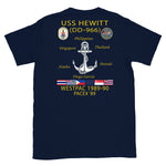 USS Hewitt (DD-966) 1989-90 Cruise Shirt – navy