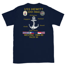 Load image into Gallery viewer, USS Hewitt (DD-966) 1989-90 Cruise Shirt