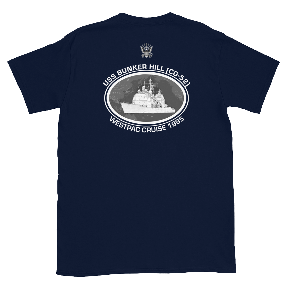 USS Bunker Hill (CG-52) 1995 Deployment Short-Sleeve T-Shirt