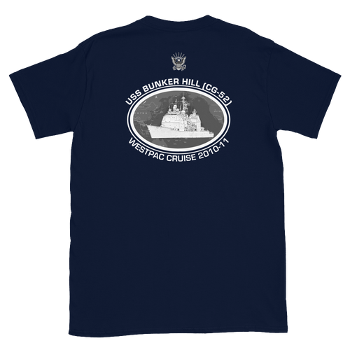 USS Bunker Hill (CG-52) 2010-11 Deployment Short-Sleeve T-Shirt