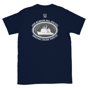 USS Bunker Hill (CG-52) 2002-03 Deployment Short-Sleeve T-Shirt