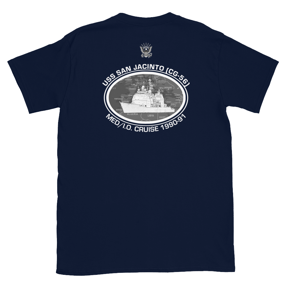 USS San Jacinto (CG-56) 1990-91 Deployment Short-Sleeve T-Shirt