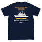 USS Shiloh (CG-67) 1994 Maiden Deployment Short-Sleeve T-Shirt – back view, navy