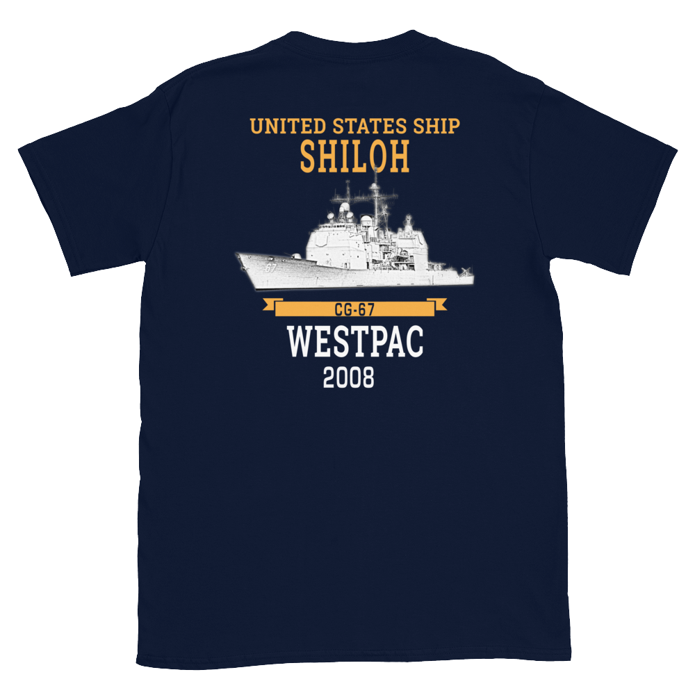 USS Shiloh (CG-67) 2008 WESTPAC Short-Sleeve T-Shirt