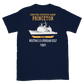 USS Princeton (CG-59) 1991 WESTPAC/IO/Persian Gulf Short-Sleeve Unisex T-Shirt – back view, navy
