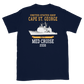 USS Cape St. George (CG-71) 2008 MED Short-Sleeve Unisex T-Shirt – back view, navy