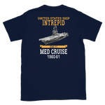 USS Intrepid (CVA-11) 1960-61 WESTPAC Short-Sleeve T-Shirt – back view, navy