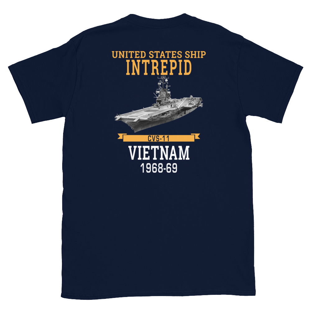 USS Intrepid (CVS-11) 1968-69 Vietnam Short-Sleeve T-Shirt