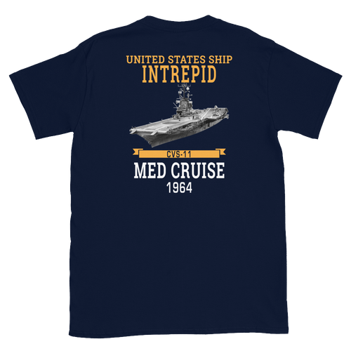 USS Intrepid (CVS-11) 1964 MED Short-Sleeve T-Shirt