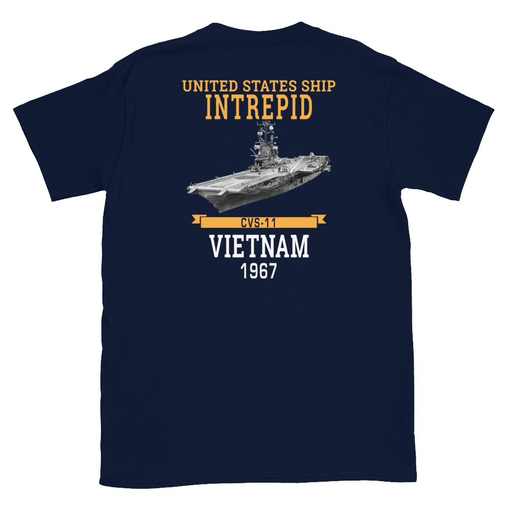 USS Intrepid (CVS-11) 1967 Vietnam Short-Sleeve T-Shirt
