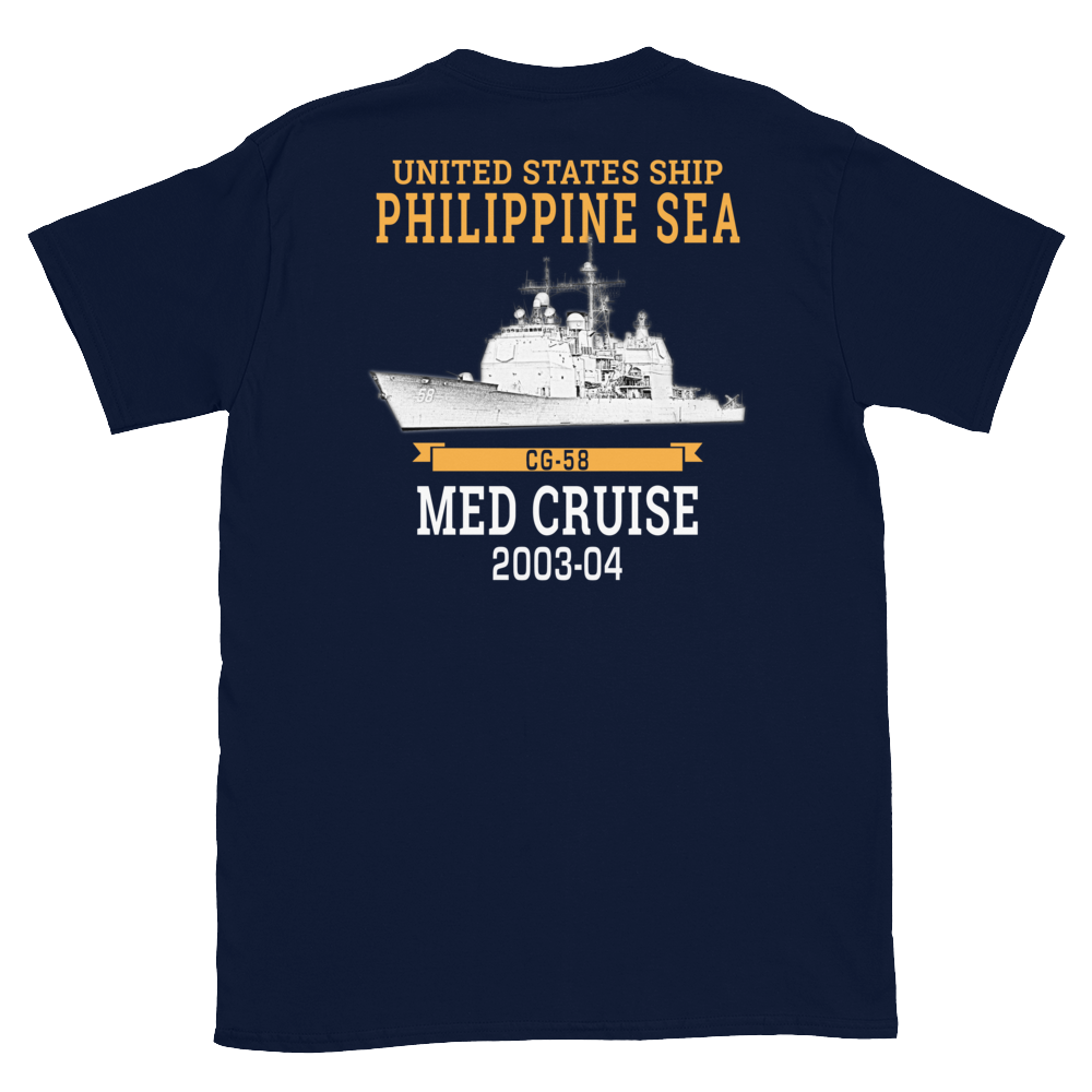 USS Philippine Sea (CG-58) 2003-04 Short-Sleeve Unisex T-Shirt