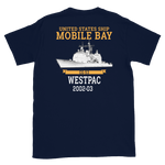 USS Mobile Bay (CG-53) 2002-03 Deployment Short-Sleeve T-Shirt – back view, navy