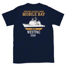 Load image into Gallery viewer, USS Mobile Bay (CG-53) 2008 Deployment Short-Sleeve T-Shirt