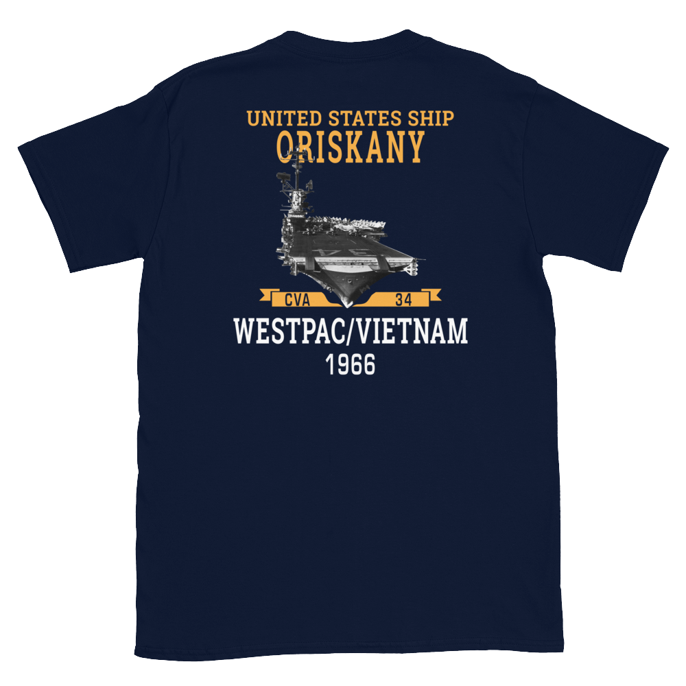 USS Oriskany (CVA-34) 1966 WESTPAC/VIETNAM Short-Sleeve Unisex T-Shirt