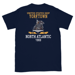 USS Yorktown (CVS-10) 1969 NORTH ATLANTIC Short-Sleeve Unisex T-Shirt