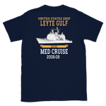 USS Leyte Gulf (CG-55) 2008-09 Deployment Short-Sleeve T-Shirt – back view, navy