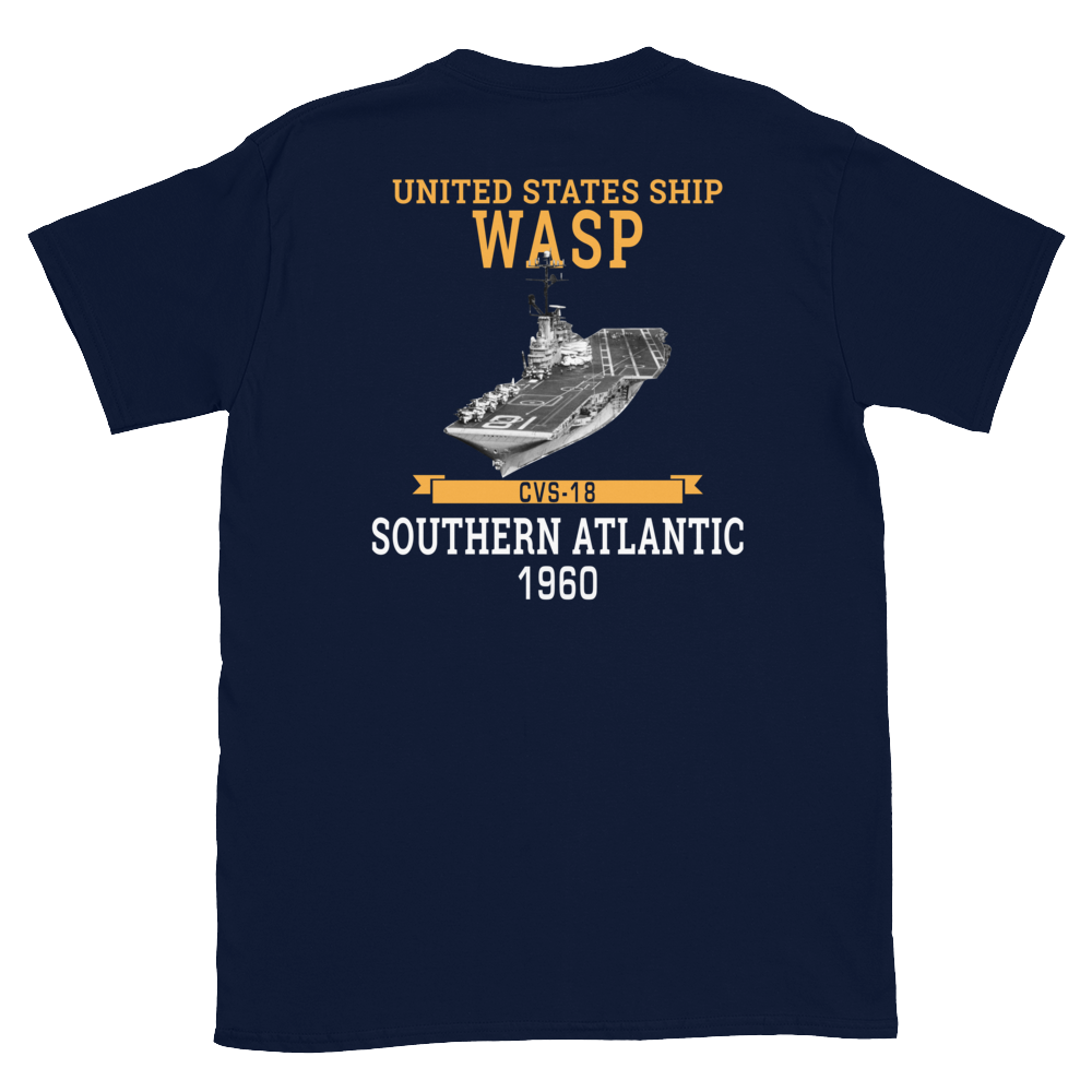 USS Wasp (CVS-18) 1960 S. ATLANTIC Short-Sleeve Unisex T-Shirt