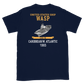 USS Wasp (CVS-18) 1965 CARIBBEAN/W. ATLANTIC Short-Sleeve Unisex T-Shirt – back view, navy