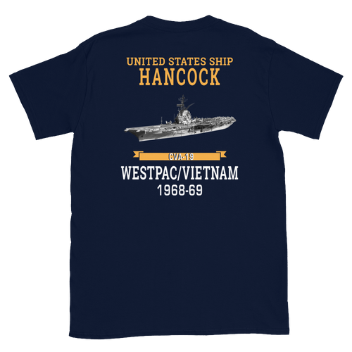 USS Hancock (CVA-19) 1968-69 WESTPAC/VIETNAM Short-Sleeve Unisex T-Shirt