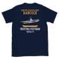 USS Hancock (CVA-19) 1970-71 WESTPAC/VIETNAM Short-Sleeve Unisex T-Shirt – back view, navy