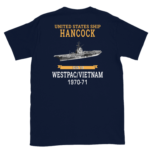 USS Hancock (CVA-19) 1970-71 WESTPAC/VIETNAM Short-Sleeve Unisex T-Shirt