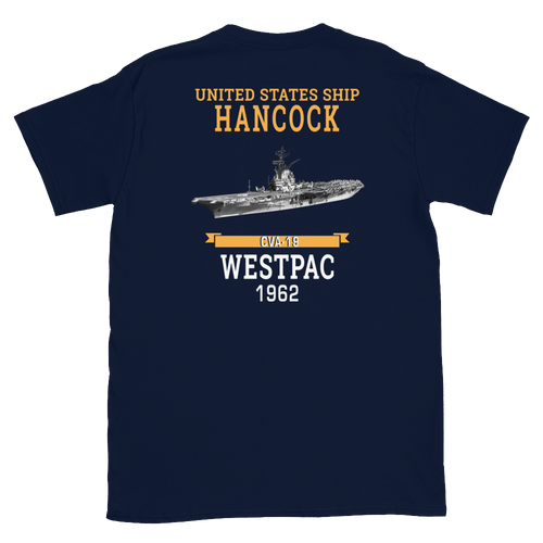 USS Hancock (CVA-19) 1962 WESTPAC Short-Sleeve Unisex T-Shirt