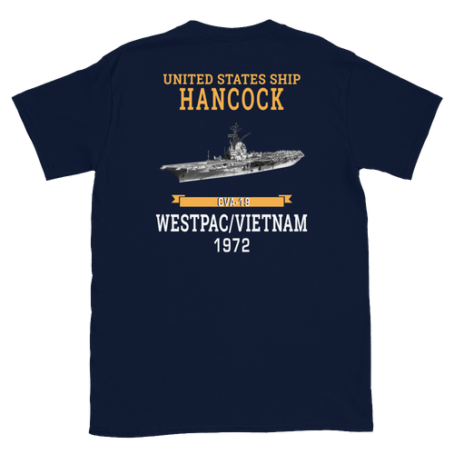 USS Hancock (CVA-19) 1972 WESTPAC/VIETNAM Short-Sleeve Unisex T-Shirt