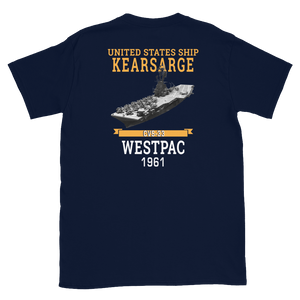 USS Kearsarge (CVS-33) 1961 WESTPAC T-Shirt – back view, navy