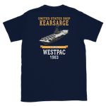 USS Kearsarge (CVS-33) 1963 WESTPAC T-Shirt – back view, navy