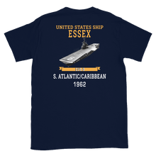 Load image into Gallery viewer, USS Essex (CVS-9) 1962 S. ATLANTIC/CARIBBEAN T-Shirt