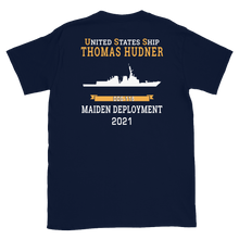 Load image into Gallery viewer, USS Thomas Hudner (DDG-116) 2021 MAIDEN DEPLOYMENT Short-Sleeve Unisex T-Shirt