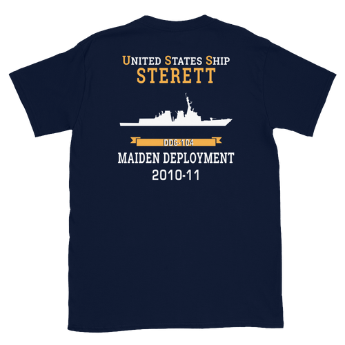 USS Sterett (DDG-104) 2010-11 MAIDEN DEPLOYMENT Short-Sleeve Unisex T-Shirt