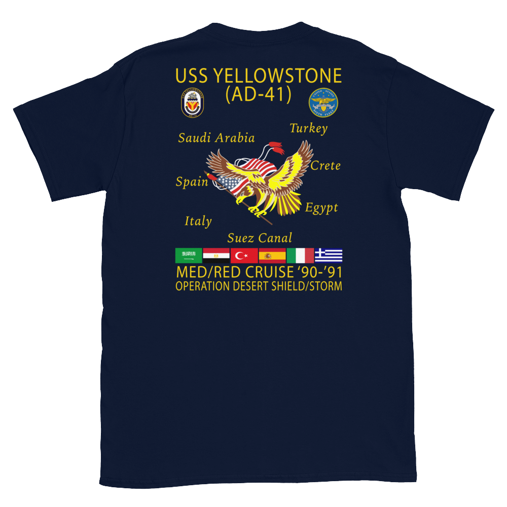 USS Yellowstone (AD-41) 1990-91 ODS/S Cruise Shirt