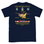 USS Austin (LPD-4) 2002-03 Cruise Shirt – back view, navy