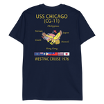 USS Chicago (CG-11) 1976 WESTPAC T-Shirt – back view, navy