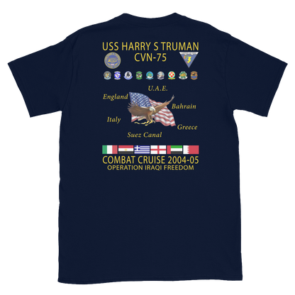 USS Harry S. Truman (CVN-75) 2004-05 Cruise Shirt – back view, navy