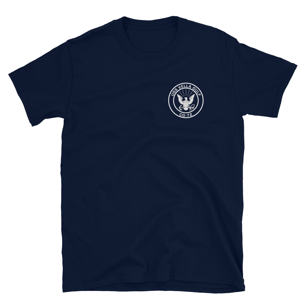USS Vella Gulf (CG-72) 1999 MED Short-Sleeve Unisex T-Shirt
