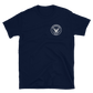 USS Monterey (CG-61) 1991-92 Short-Sleeve Unisex T-Shirt – front view, navy