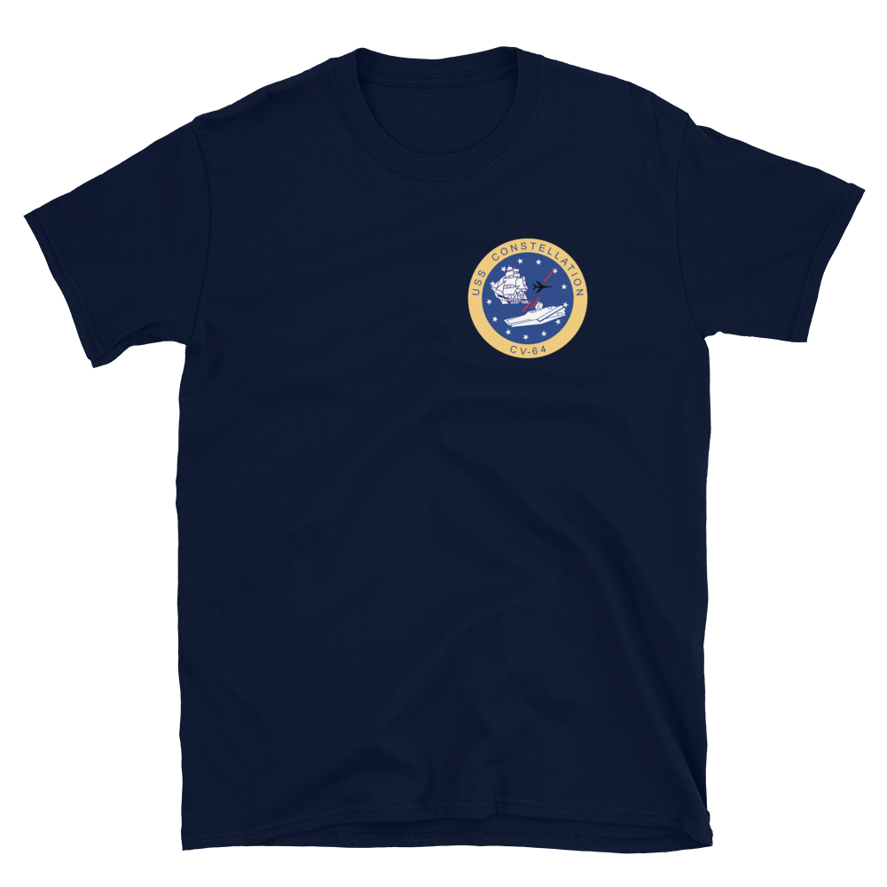 USS Constellation (CV-64) 1999 Cruise Shirt – front view, navy