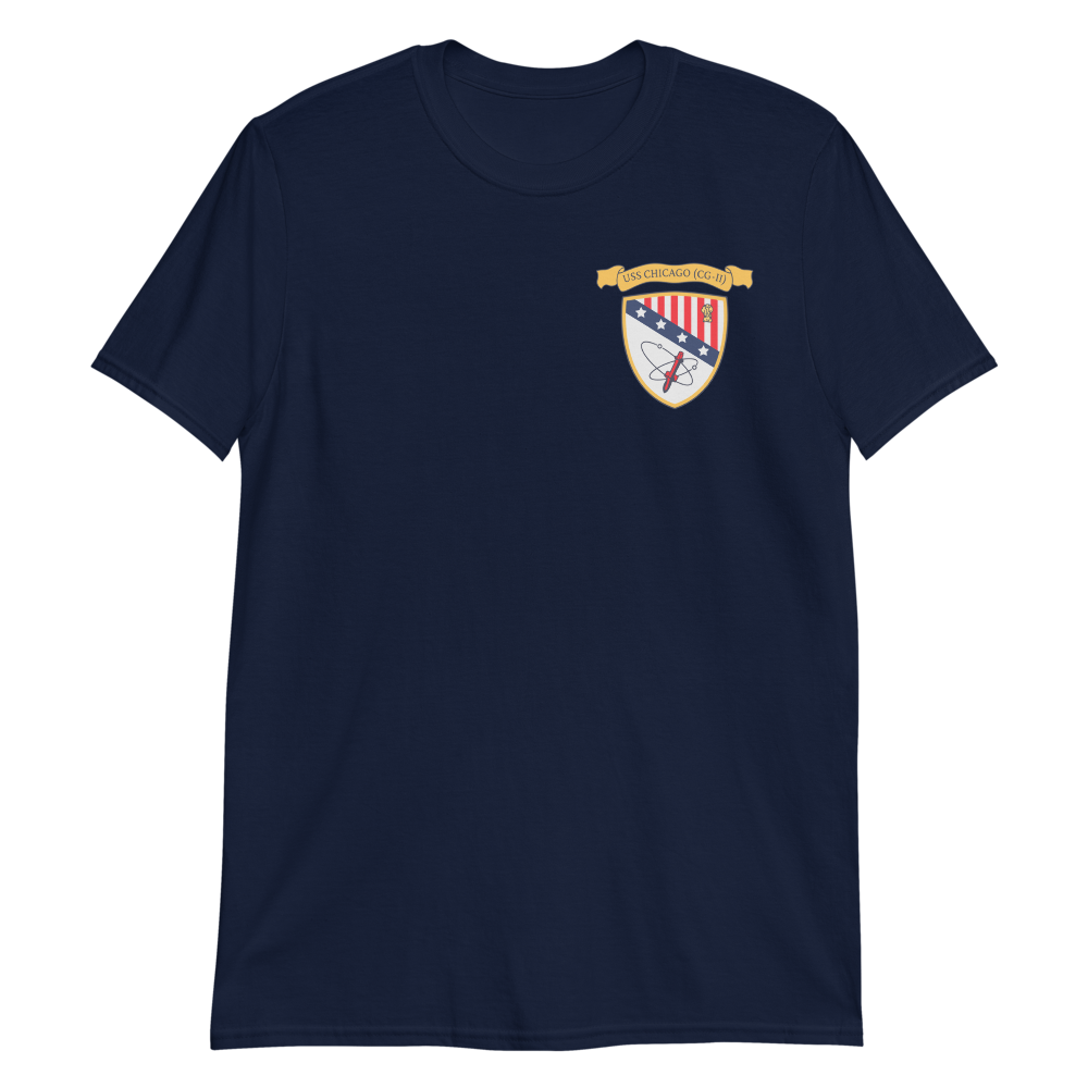USS Chicago (CG-11) 1976 WESTPAC T-Shirt – front view, navy