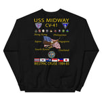 USS Midway (CV-41) 1984-85 Cruise Sweatshirt – black