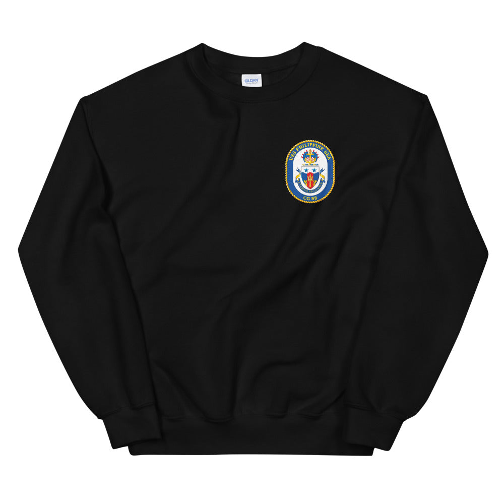 USS Philippine Sea (CG-58) Ship's Crest Sweatshirt – black