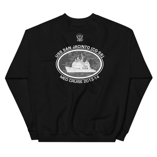 USS San Jacinto (CG-56) 2013-14 Deployment Sweatshirt