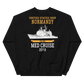 USS Normandy (CG-60) 2018 MED Unisex Sweatshirt – back view, black