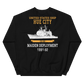 USS Hue City (CG-66) 1991-92 Maiden Unisex Sweatshirt – back view, black