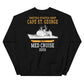 USS Cape St. George (CG-71) 2008 MED Unisex Sweatshirt – back view, black